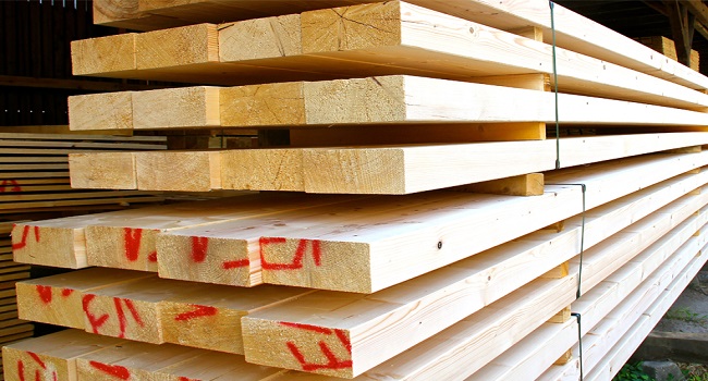 kiln dried wood lumber